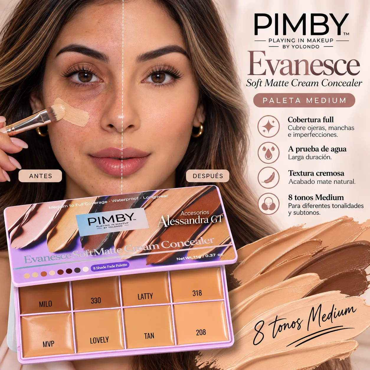 Base Pimby paleta cobertura total